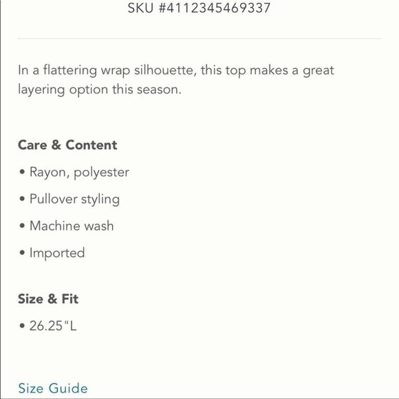 ANTHROPOLOGIE Soacedyed Wrap Top NWT - Picture 6 of 6